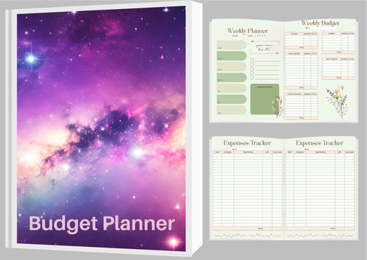 3 Month Printable Budget Planner ~ Night Sky Cover