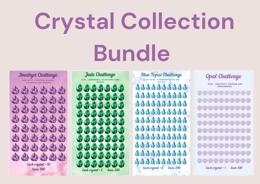 Crystal Collection Bundle ~ 4x A6 Digital Savings Challenges